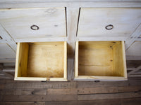 Very Large Vintage Rustic Wooden Apothecary Shop Sideboard Drawers Cabinet