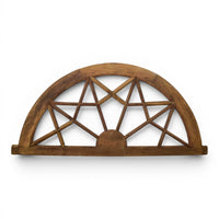 Vintage Wooden Fanlight Window Frame