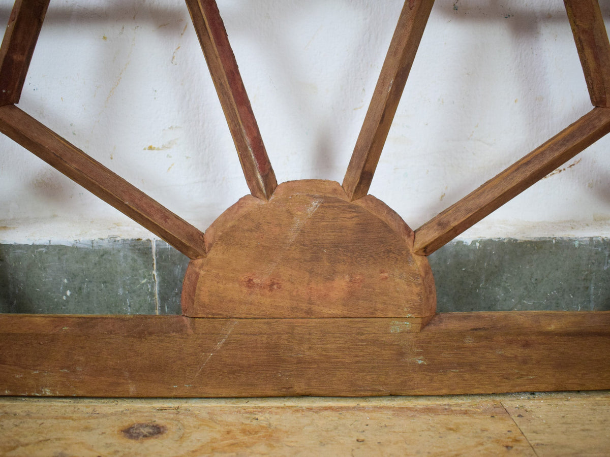Vintage Wooden Fanlight Window Frame