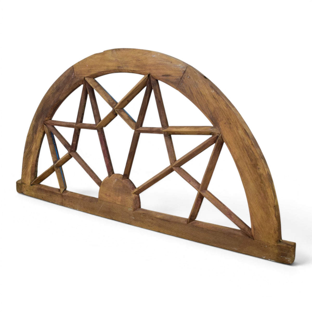 Vintage Wooden Fanlight Window Frame