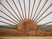 Vintage Wooden Fanlight Window Frame