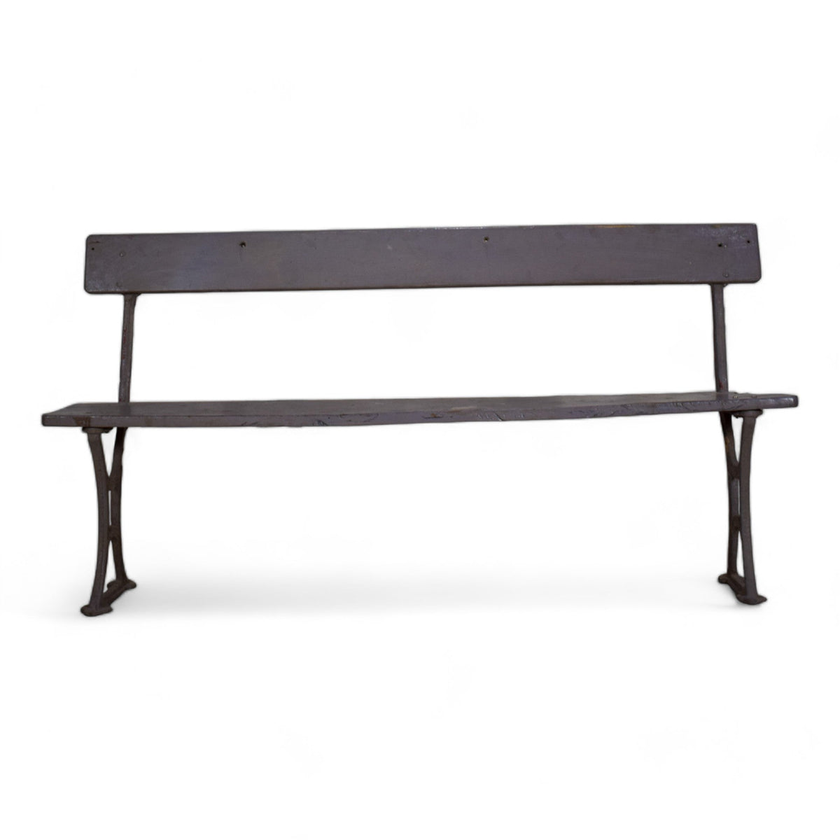 Vintage Bench with Cast Iron Legs