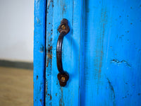 Vintage Painted Rustic Cupboard Cabinet