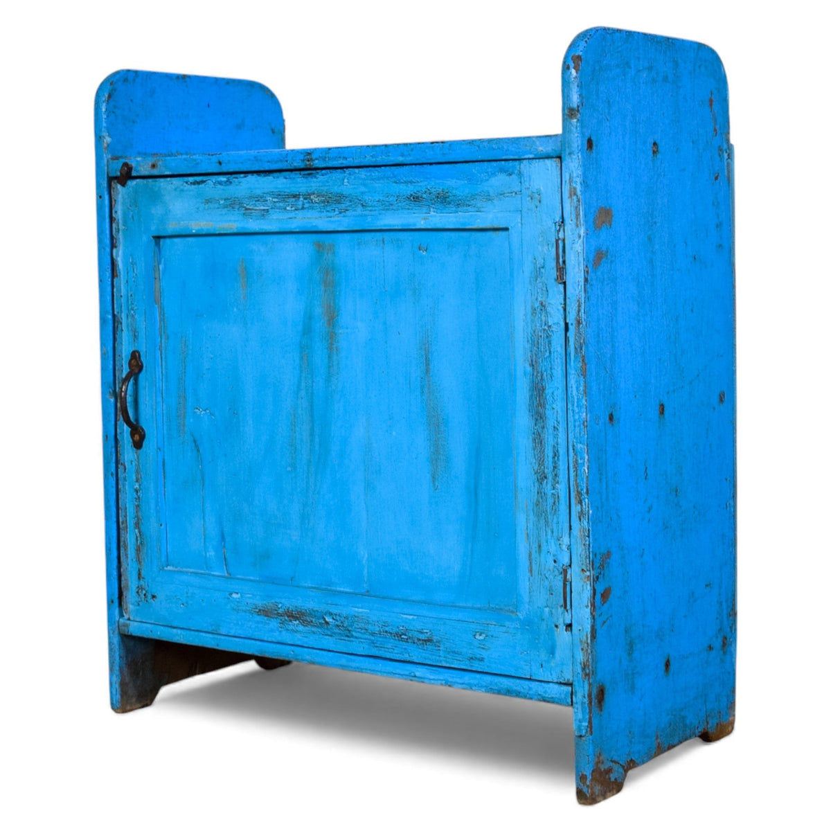 Vintage Painted Rustic Cupboard Cabinet