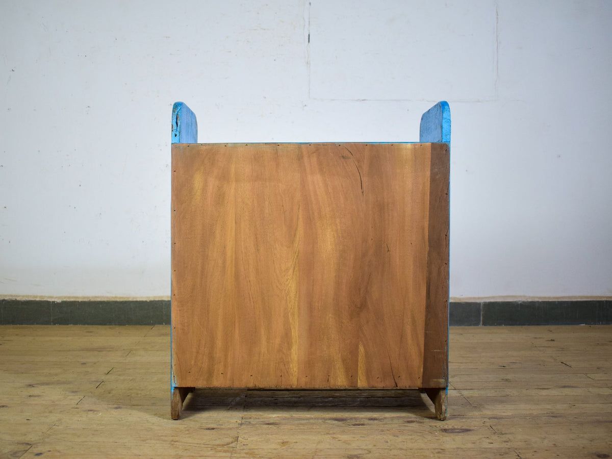 Vintage Painted Rustic Cupboard Cabinet