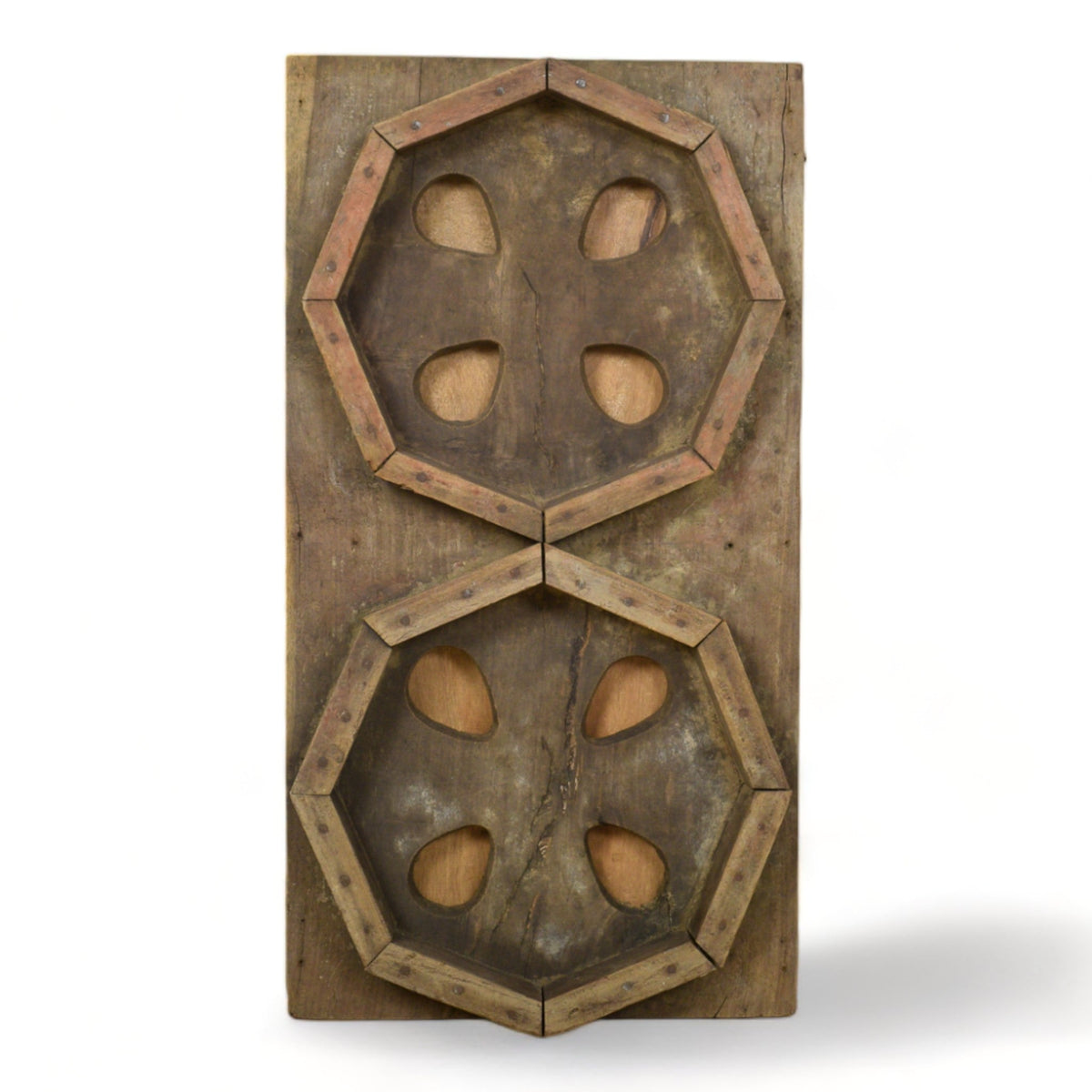 Vintage Rustic Architectural Wooden Carved Mould Board Wall Art