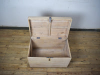 Vintage Bleached Wooden Chest Box Coffee Table