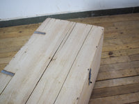 Vintage Bleached Wooden Chest Box Coffee Table
