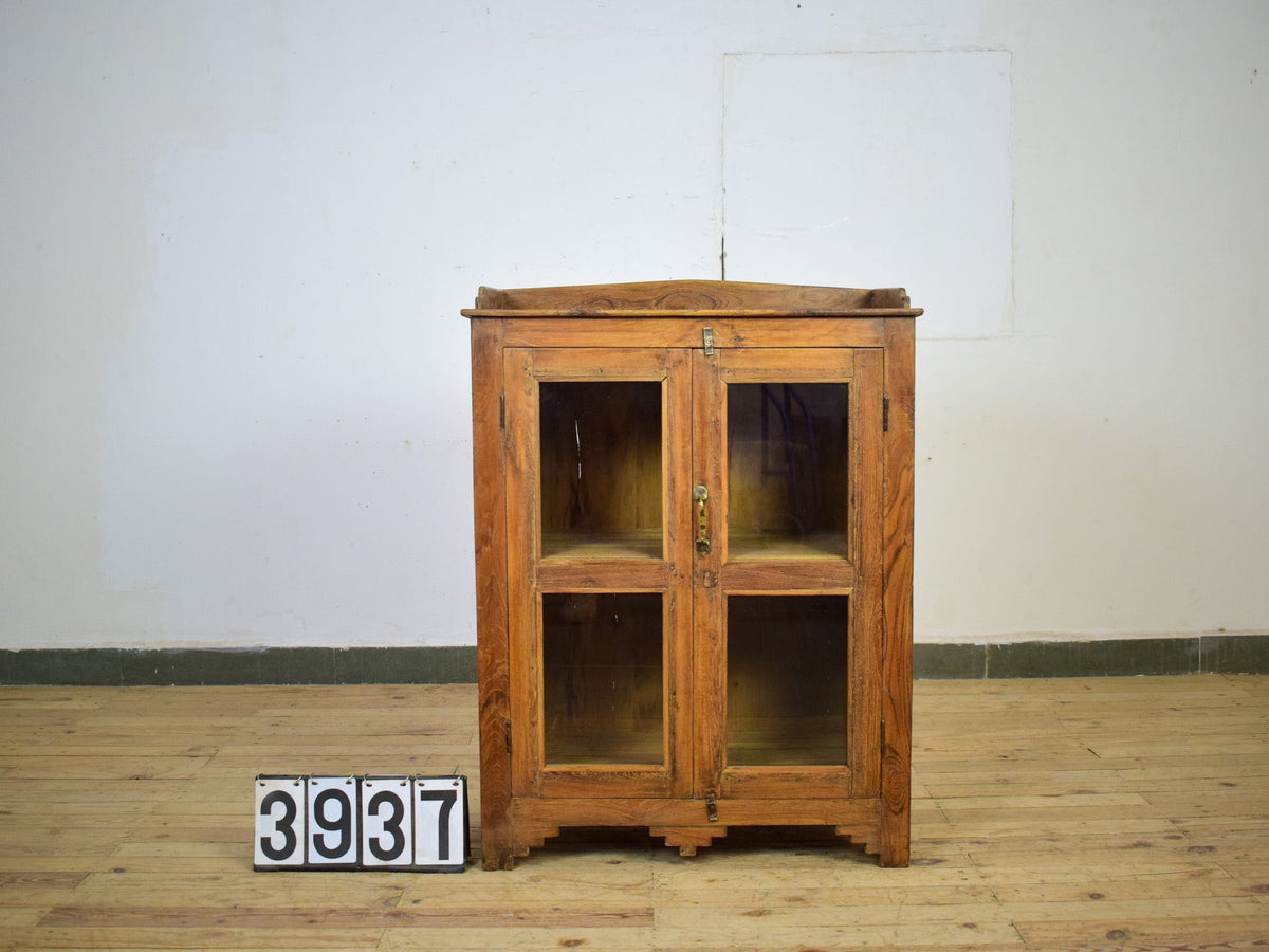 Vintage Rustic Wooden Cupboard Cabinet
