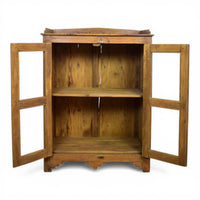 Vintage Rustic Wooden Cupboard Cabinet