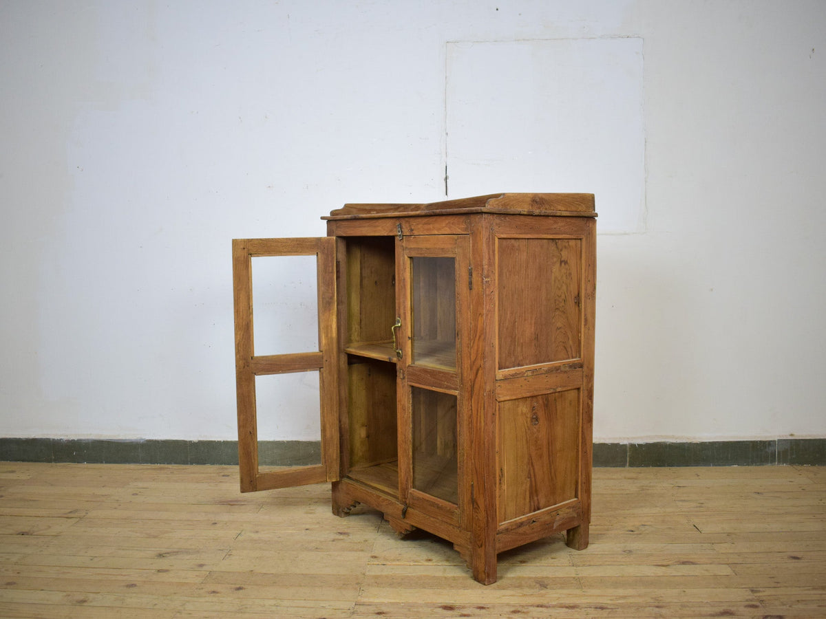 Vintage Rustic Wooden Cupboard Cabinet