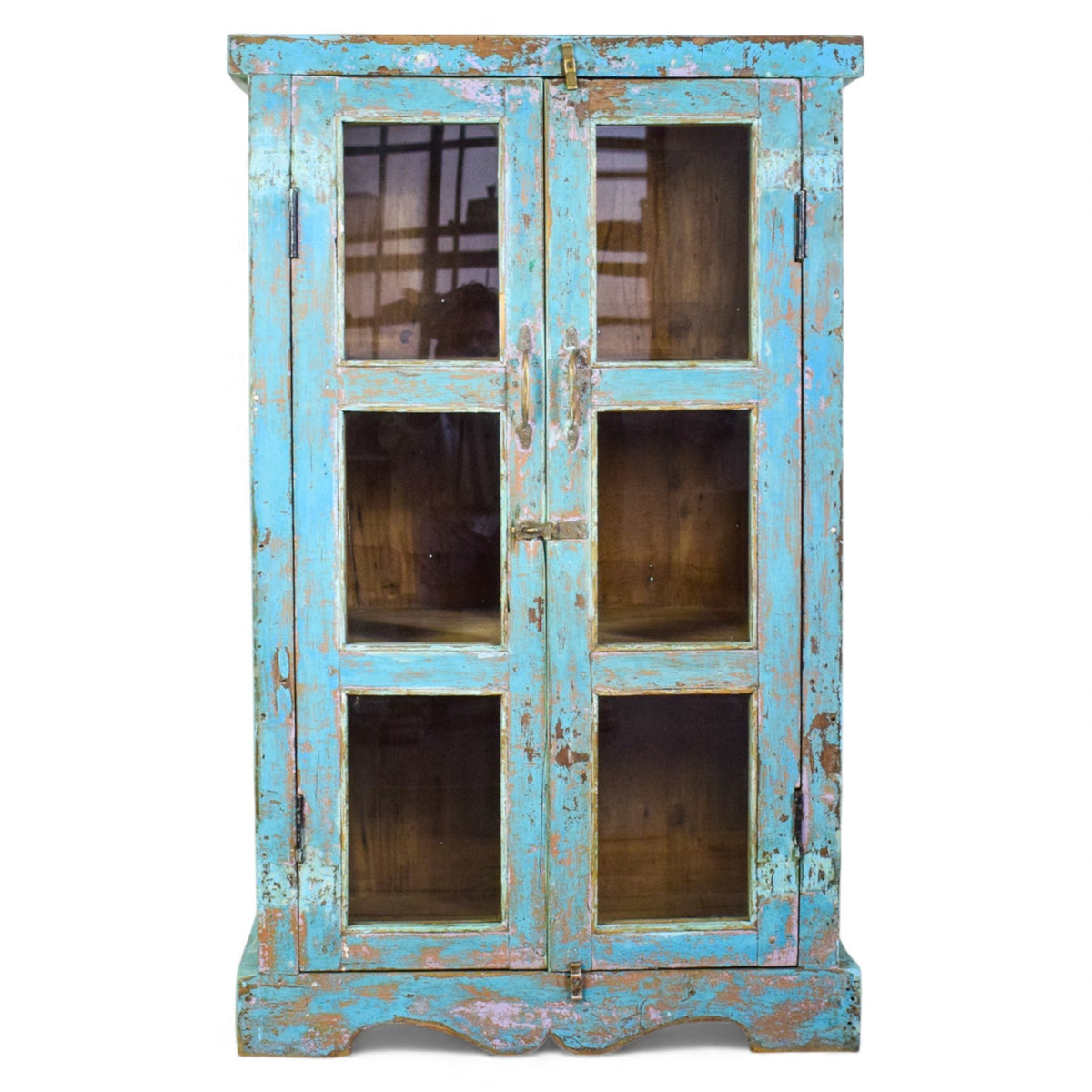 Vintage Painted Rustic Kitchen Cupboard Cabinet