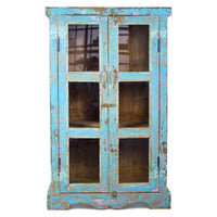 Vintage Painted Rustic Kitchen Cupboard Cabinet