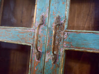 Vintage Painted Rustic Kitchen Cupboard Cabinet