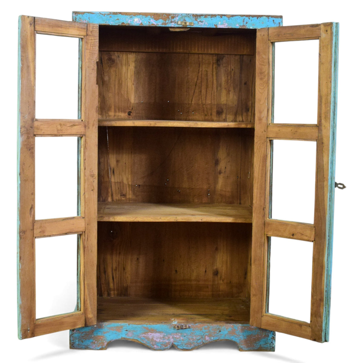 Vintage Painted Rustic Kitchen Cupboard Cabinet
