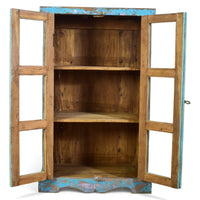 Vintage Painted Rustic Kitchen Cupboard Cabinet