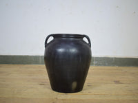 Handmade Antique Design Black Clay Pot Urn