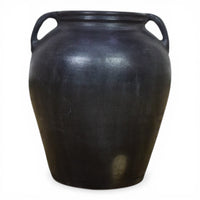 Handmade Antique Design Black Clay Pot Urn