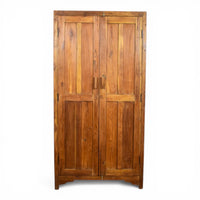 Vintage Rustic Wooden Housekeepers Cupboard Cabinet