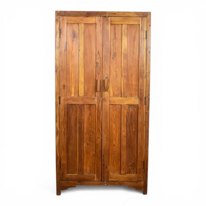 Vintage Rustic Wooden Housekeepers Cupboard Cabinet