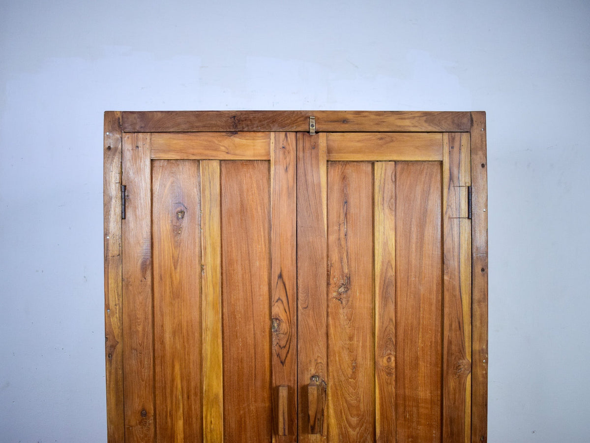 Vintage Rustic Wooden Housekeepers Cupboard Cabinet