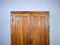 Vintage Rustic Wooden Housekeepers Cupboard Cabinet