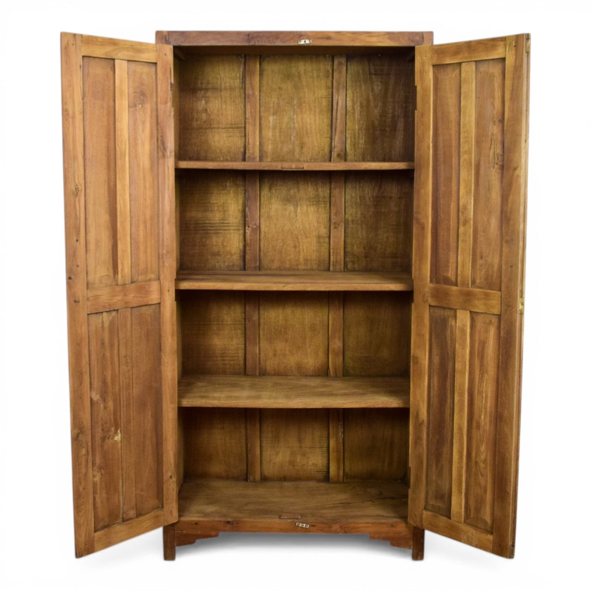 Vintage Rustic Wooden Housekeepers Cupboard Cabinet