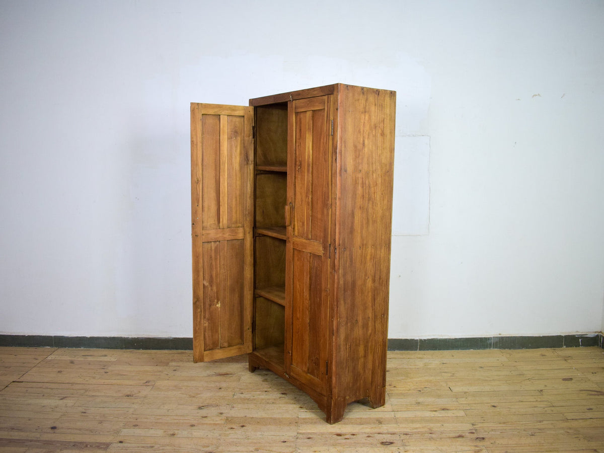 Vintage Rustic Wooden Housekeepers Cupboard Cabinet