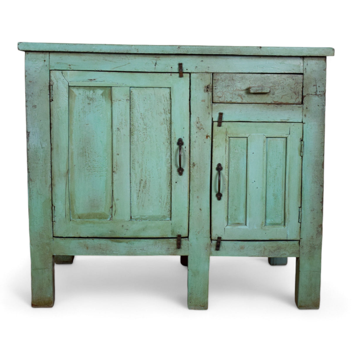 Vintage Painted Kitchen Island Cupboard Cabinet