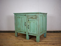 Vintage Painted Kitchen Island Cupboard Cabinet