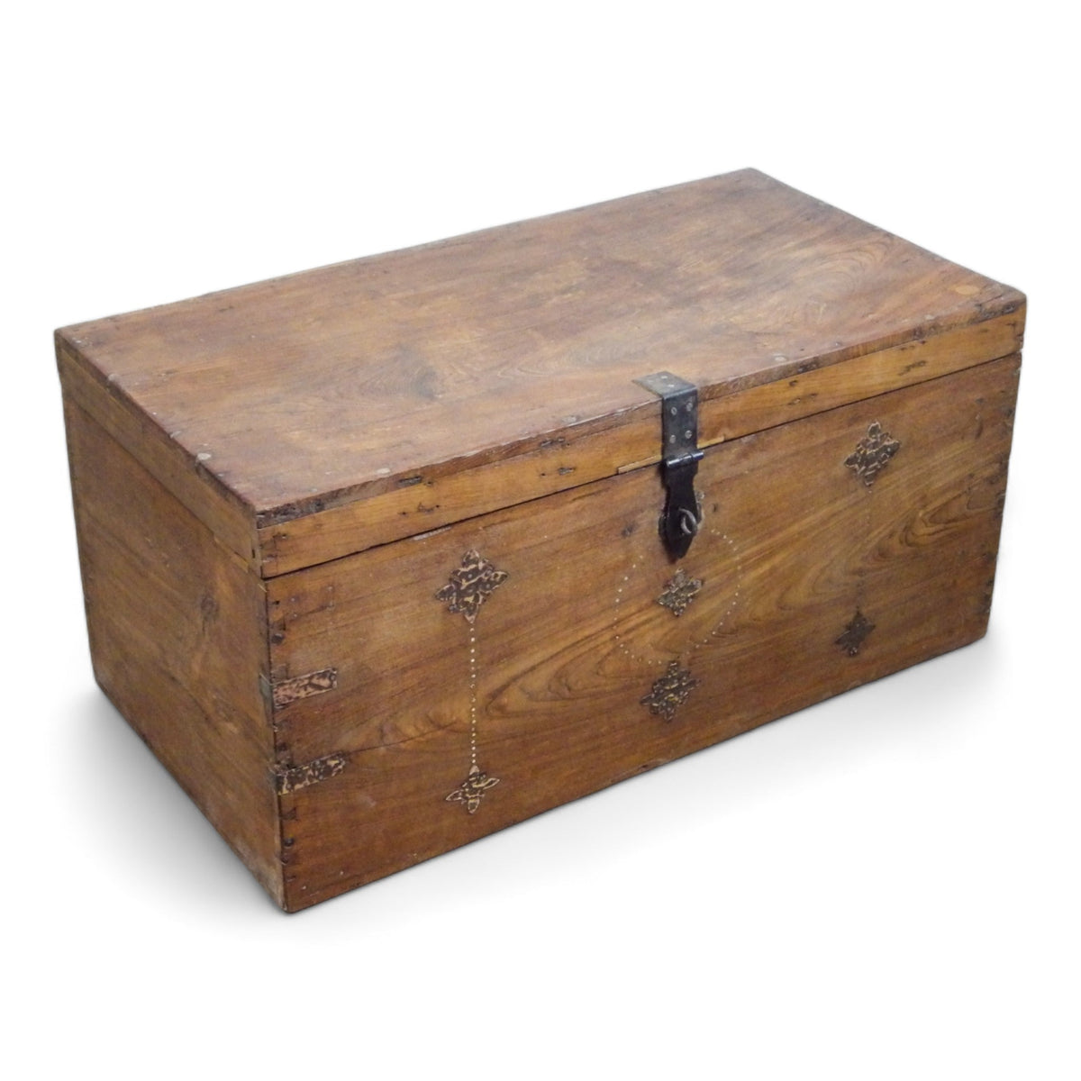 Vintage Rustic Wooden Chest Box