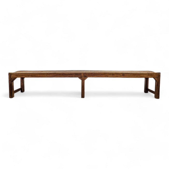 Very Large Rustic Wooden Bench