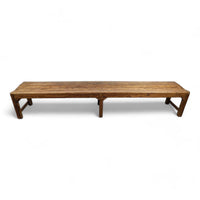 Very Large Rustic Wooden Bench