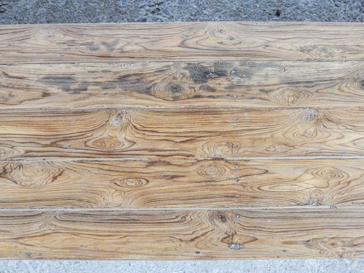 Very Large Rustic Wooden Bench