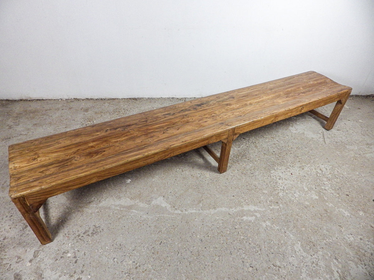 Very Large Rustic Wooden Bench