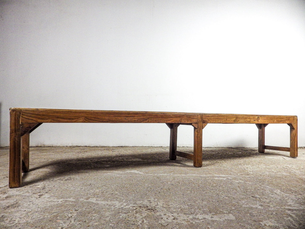 Very Large Rustic Wooden Bench