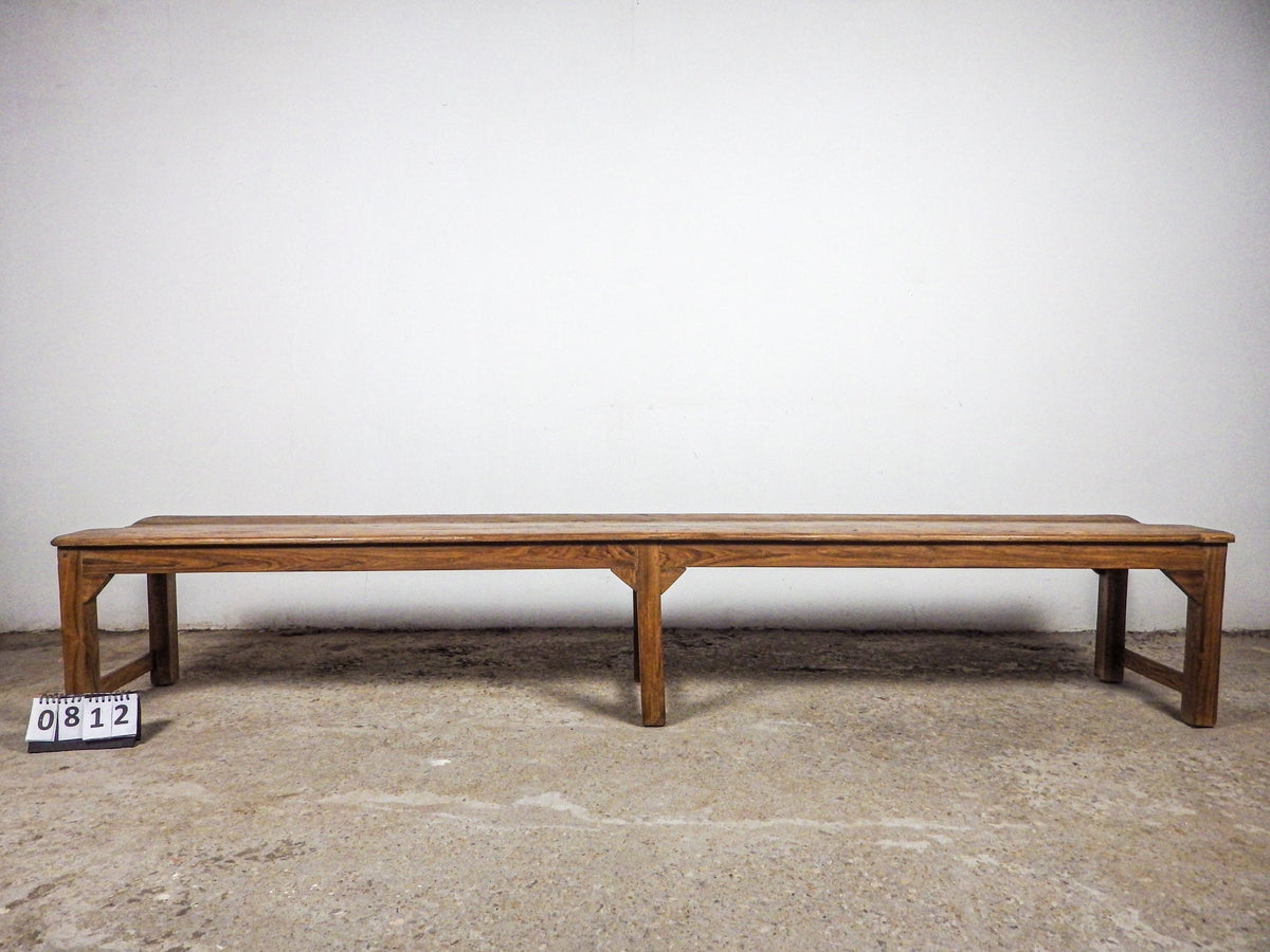 Very Large Rustic Wooden Bench