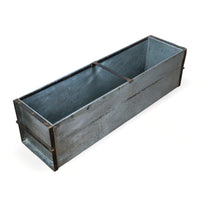 MILLWARDS® Handmade Vintage Style Galvanised Trough Planter - 122 cm