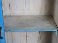 Large Vintage Indian Rustic Glass Kitchen Dresser Cupboard Cabinet