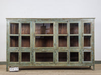 Large Vintage Painted Cupboard Sideboard Shop Display Cabinet