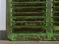 Very Large Vintage Wooden Shutter Screen Panel Garden Fence