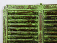 Very Large Vintage Wooden Shutter Screen Panel Garden Fence