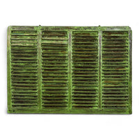 Very Large Vintage Wooden Shutter Screen Panel Garden Fence