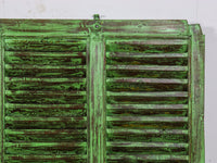 Very Large Vintage Wooden Shutter Screen Panel Garden Fence