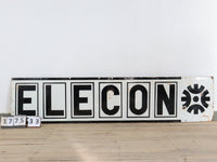 Very Large 200 cm 'ELECON' Vintage Enamel Sign