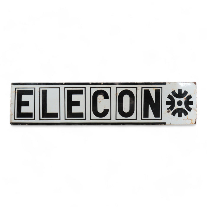 Very Large 200 cm 'ELECON' Vintage Enamel Sign