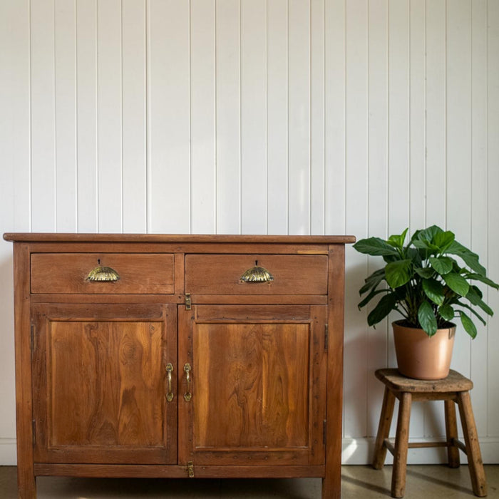 Vintage Wooden Sideboard Cupboard Cabinet