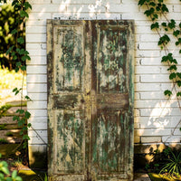 Pair of Antique Vintage Indian Doors Shutters