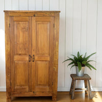 Vintage Wooden Rustic Fitted Interior Cupboard Cabinet