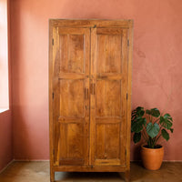 Vintage Wooden Rustic Cupboard Cabinet